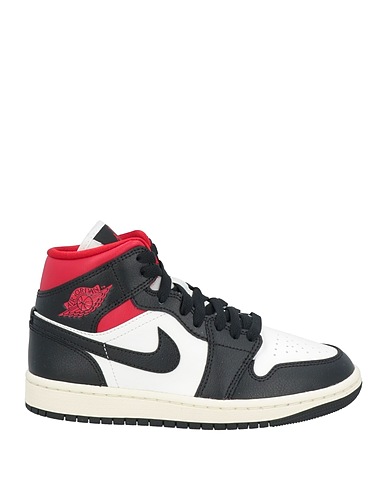 JORDAN Sneakers Weiß Leder, Gewebefasern