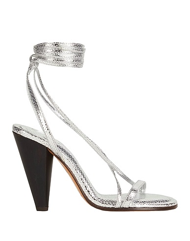 ISABEL MARANT Sandals Silver 100% Goat skin