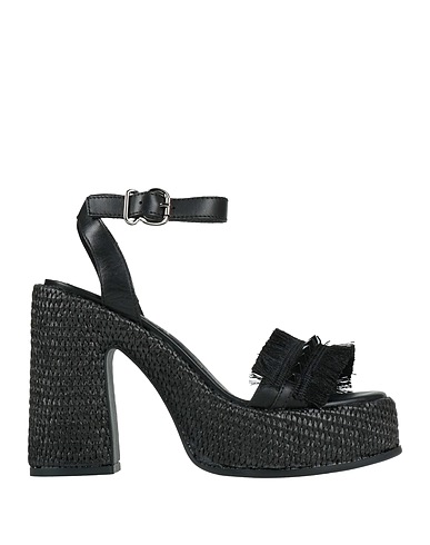 CULT Espadrilles Black Leather, Textile fibres