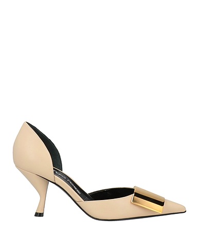 SERGIO ROSSI Pump Beige Leather