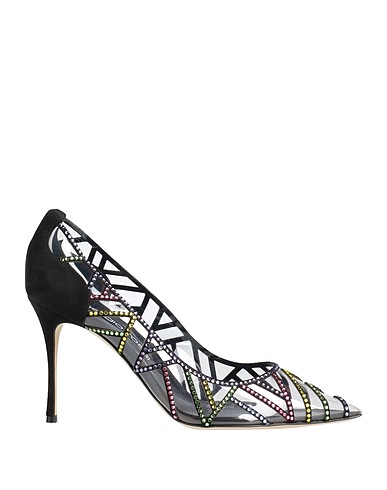 SERGIO ROSSI Court Black PVC - Polyvinyl chloride, Leather