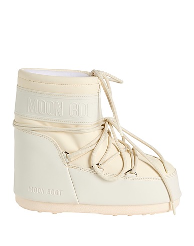 MOON BOOT Stiefelette MB ICON LOW RUBBER
 Cremeweiß 40% PVC - Polyvinylchlorid, 36% Polyester, 24% Polyurethan