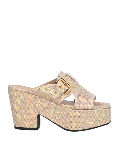 BY FAR Sandals Gold Leather