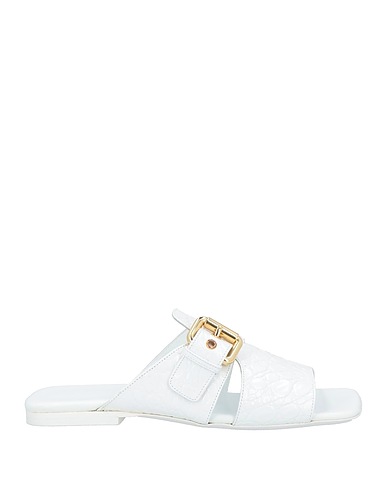BY FAR Sandals White Leather