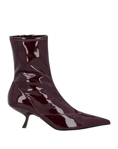 SERGIO ROSSI Ankle boot Burgundy Textile fibres