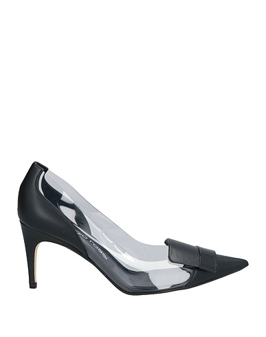SERGIO ROSSI Décolleté Nero PVC - Polivinilcloruro, Pelle