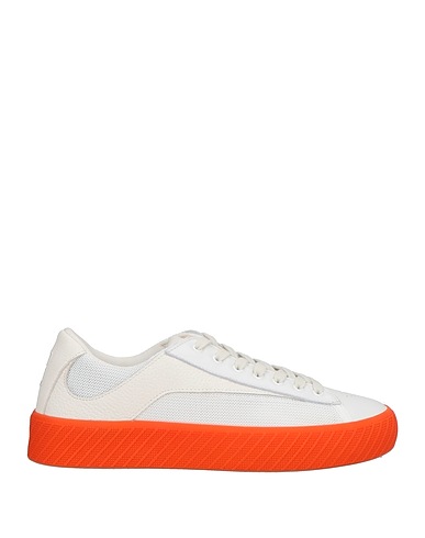 BY FAR Sneakers White Leather, Textile fibers