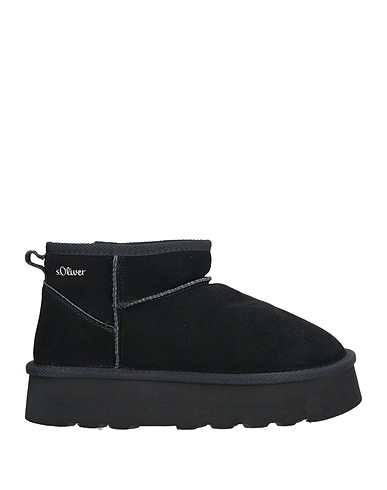 S.OLIVER Stiefelette Schwarz Leder