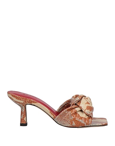 BY FAR Sandals Beige Leather