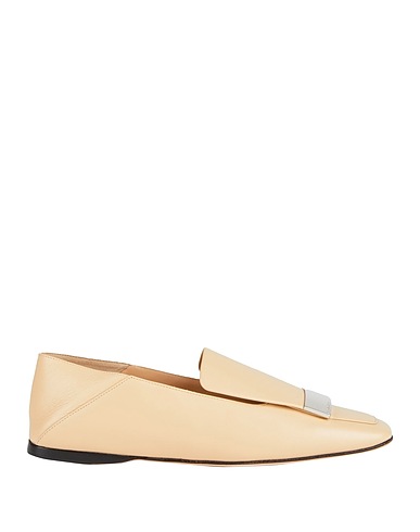SERGIO ROSSI Mokassins Beige Leder