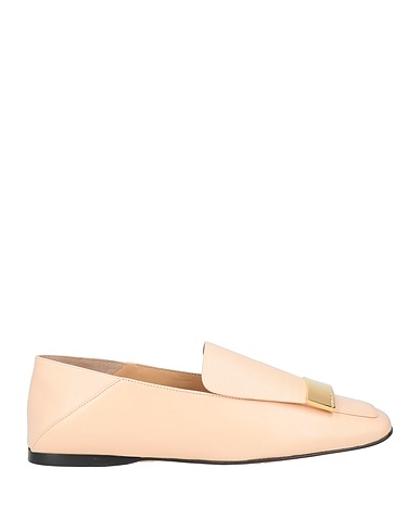 SERGIO ROSSI Mocassins Rose poudré Cuir