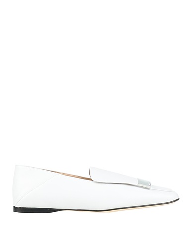 SERGIO ROSSI Loafers White Leather