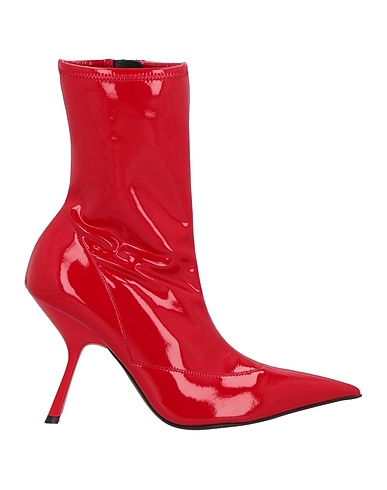 SERGIO ROSSI Stivaletti Rosso Fibre tessili