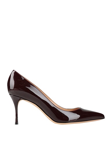 SERGIO ROSSI Pump Burgundy Leather