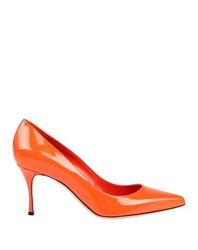 SERGIO ROSSI Décolleté Arancione Pelle