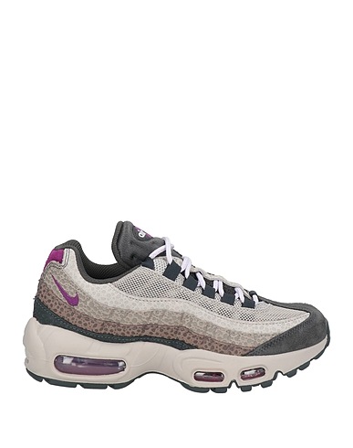 NIKE Sneakers Grey Leather, Textile fibers