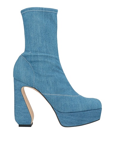 SI ROSSI by SERGIO ROSSI Ankle boot Light blue Textile fibres