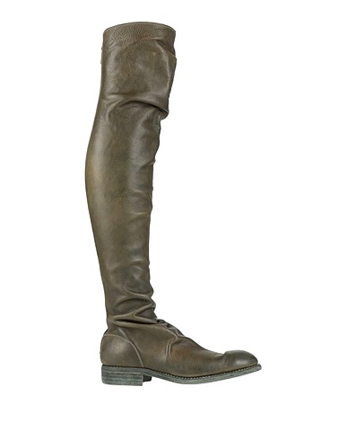 GUIDI Boots Military green Leather