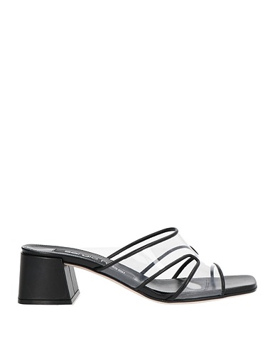 SERGIO ROSSI Sandals Leather, PVC - Polyvinyl chloride