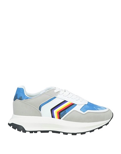 MISSONI Sneakers Light blue Textile fibers, Leather