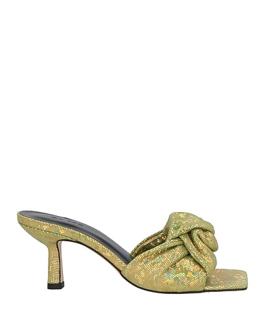 BY FAR Sandals Sage green Leather