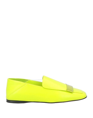SERGIO ROSSI Loafers Lime green Leather