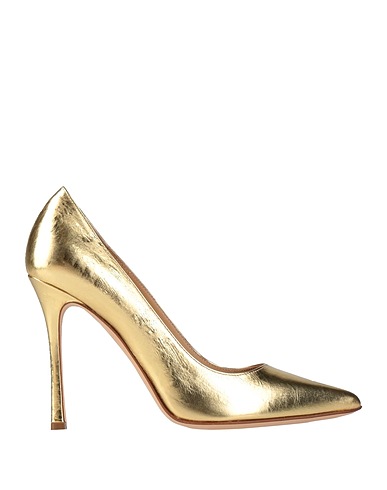 SERGIO ROSSI Pump Gold Leather