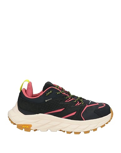 HOKA Sneakers Black Leather, Textile fibers