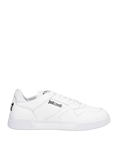 JUST CAVALLI Sneakers Bianco Pelle, Fibre tessili