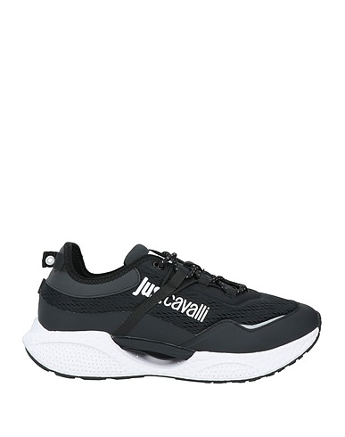 JUST CAVALLI Sneakers Black Textile fibres