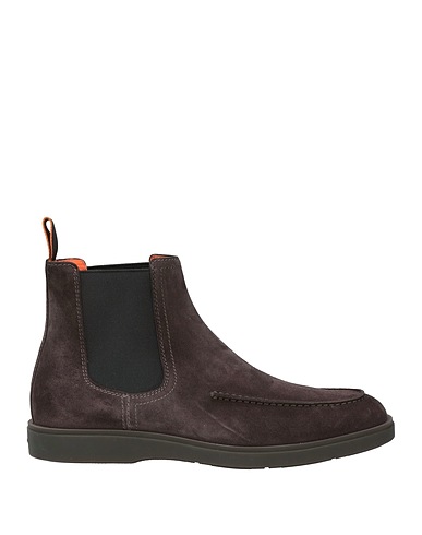 SANTONI Ankle boot Chocolate brown Leather