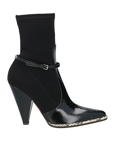 SERGIO ROSSI Ankle boot Leather, Textile fibres