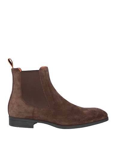 SANTONI Ankle boot Dark brown Leather