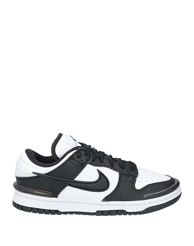 NIKE Sneakers White Leather, Textile fibres
