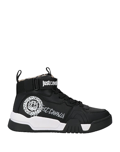 JUST CAVALLI Sneakers Black Leather