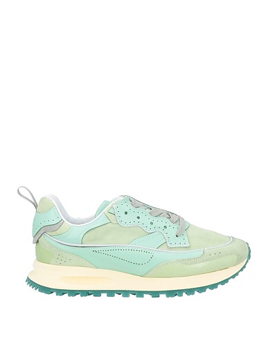 HIDNANDER Sneakers Light green Leather, Textile fibres