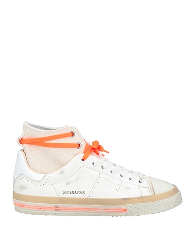 HIDNANDER Sneakers White Leather, Textile fibres