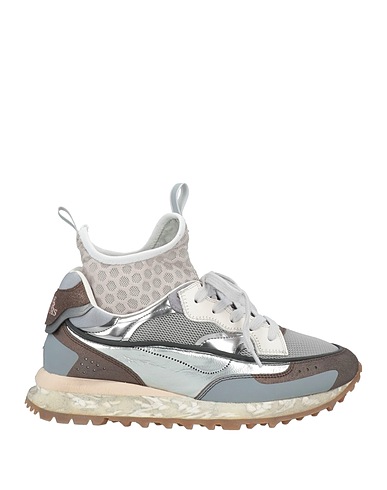 HIDNANDER Sneakers Grau Leder, Gewebefasern
