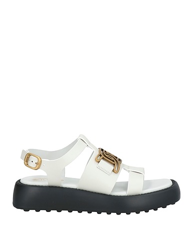 TOD'S Sandals White Calfskin