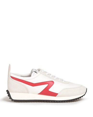 RAG & BONE Sneakers Off white Leather, Recycled polyester