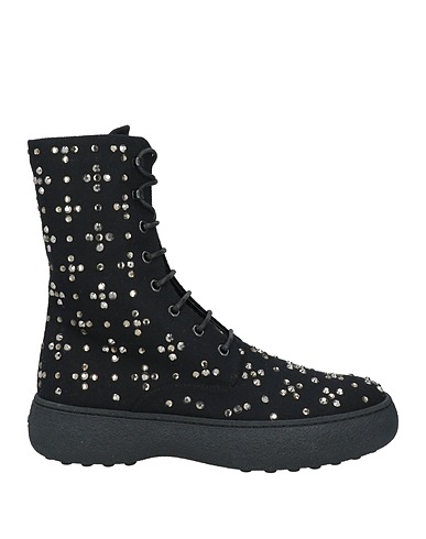TOD'S Ankle boot Black Textile fibres