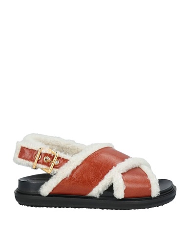MARNI Sandals Tan Sheepskin