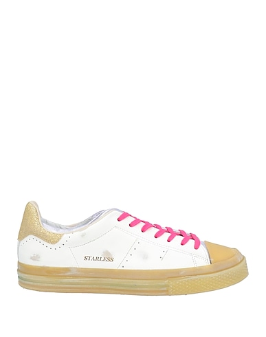 HIDNANDER Sneakers White Leather, Rubber, Textile fibres