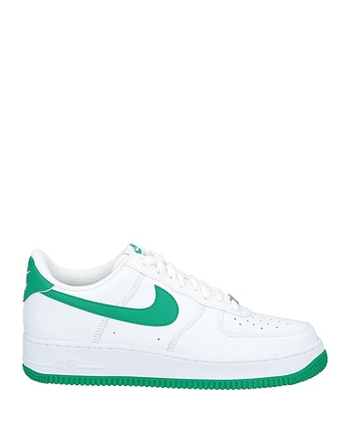 NIKE Sneakers White Leather, Textile fibers