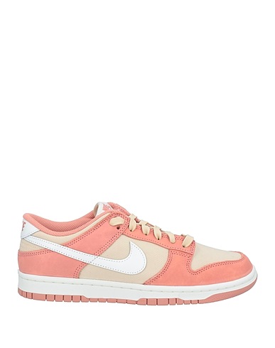 NIKE Sneakers Antique rose Leather, Textile fibres