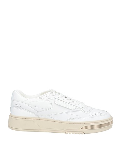 REEBOK Sneakers Weiß Leder, Gewebefasern