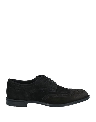 DOUCAL'S Schnürschuhe Schwarz Leder