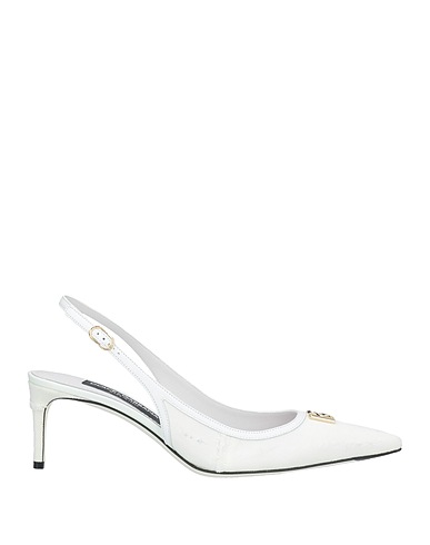 DOLCE&GABBANA Court White 88% Cotton, 10% Lambskin, 2% Elastane