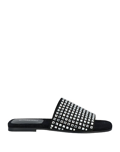 BURBERRY Sandalen Schwarz Leder