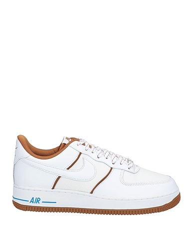 NIKE Sneakers White Leather, Textile fibers